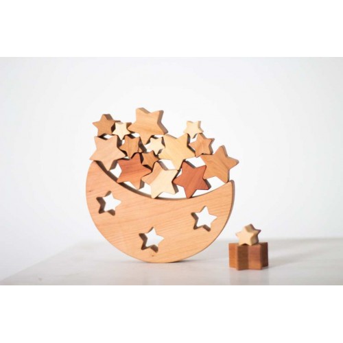 Wooden Balance Toy Moon and Stars