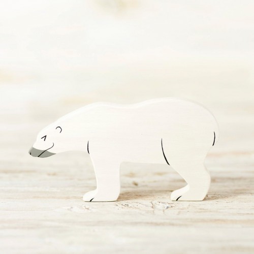 Wooden Polar Bear Toy