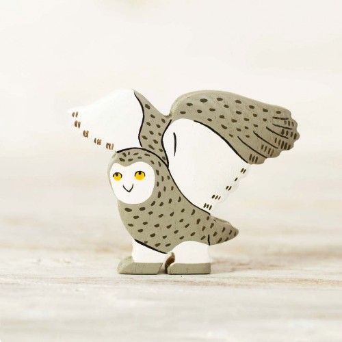 Wooden Snowy Owl Toy