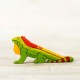 Wooden toy iguana figurine