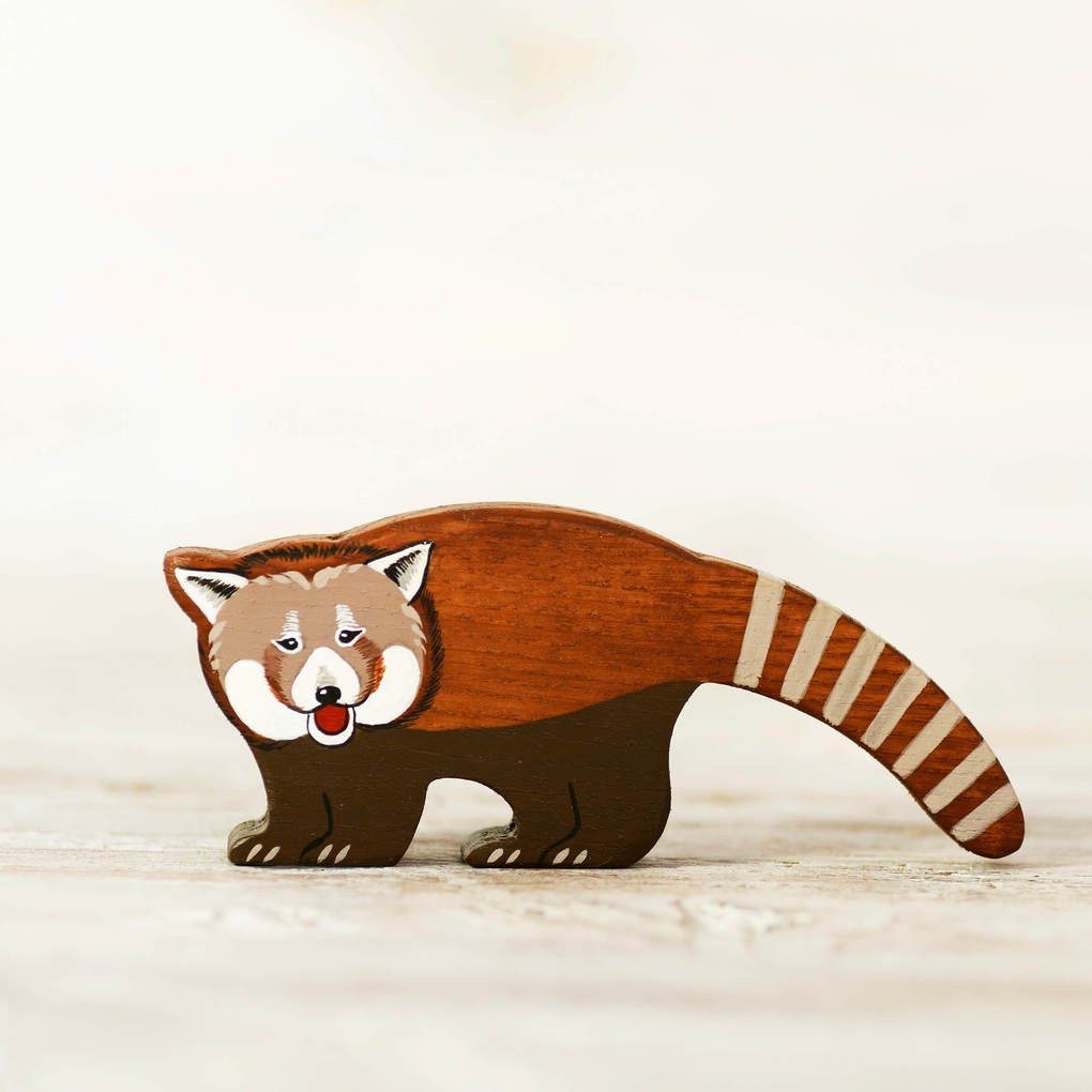 Wooden Red Panda Toy - WoodenCaterpillar Toys
