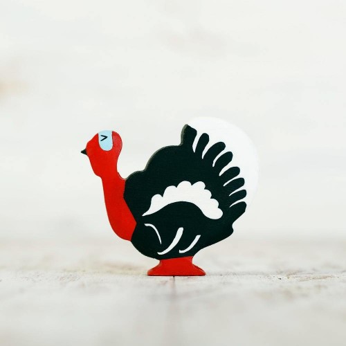 Wooden Turkey Cock Toy