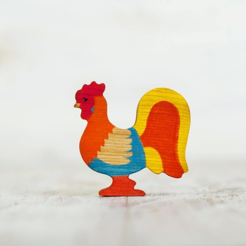 Wooden Rooster Toy