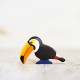 Wooden toy Toucan figurine