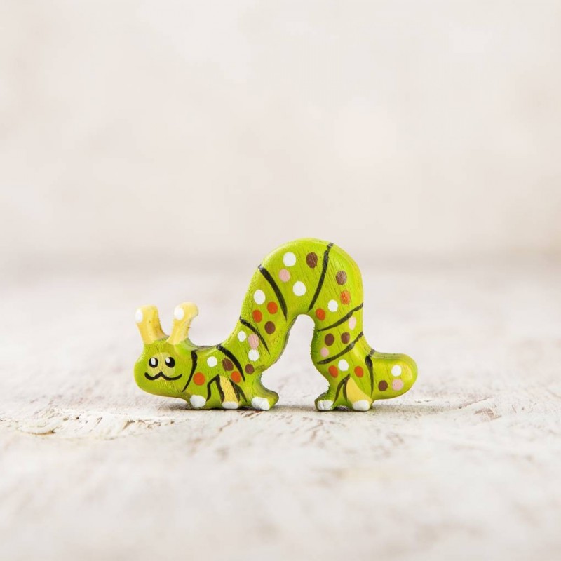 Toy caterpillar figurine
