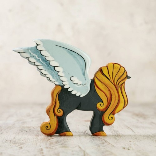 Wooden Pegasus figurine