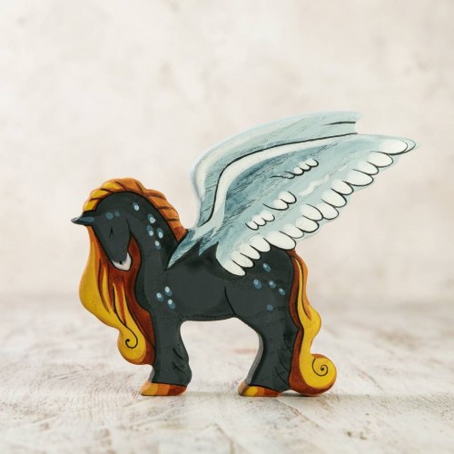 Wooden Pegasus Figurine