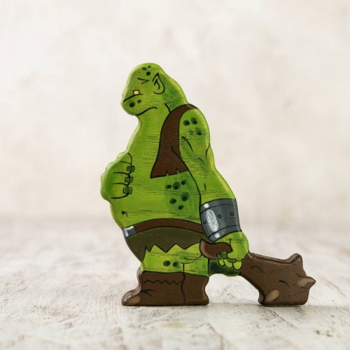 Wooden Goblin figurine