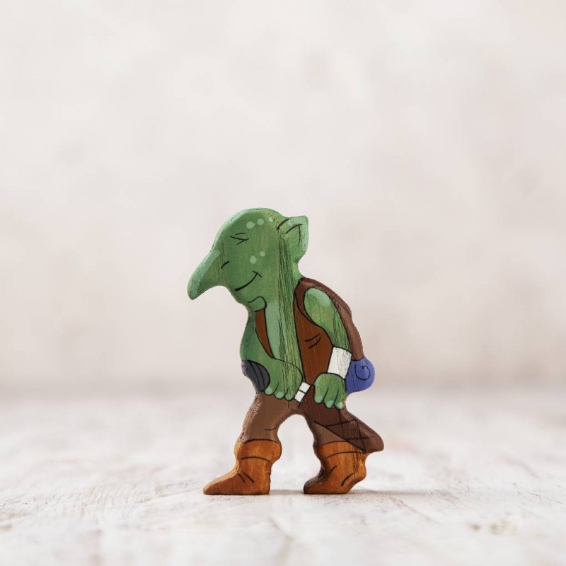Wooden Troll figurine