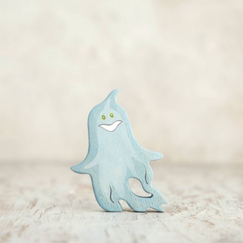 Wooden ghost toy figurine