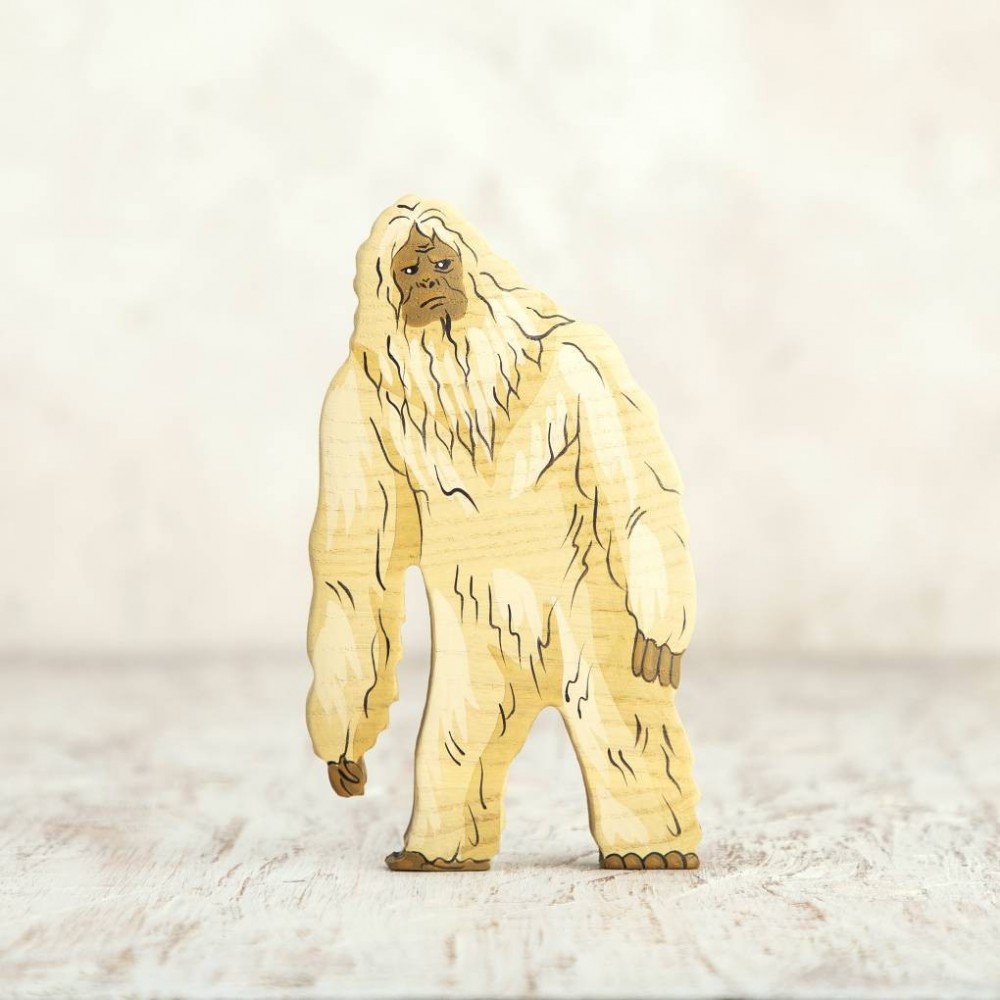 Wooden Yeti Figurine
