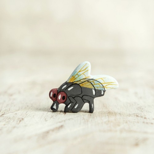Wooden fly figurine