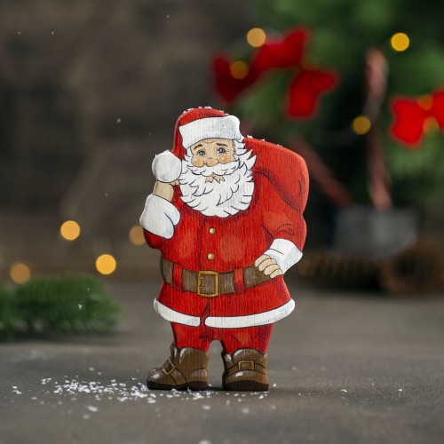 Wooden Santa Claus figurine