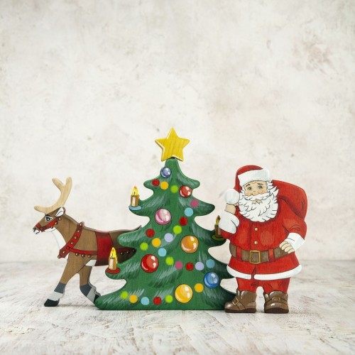 Wooden Christmas toy set