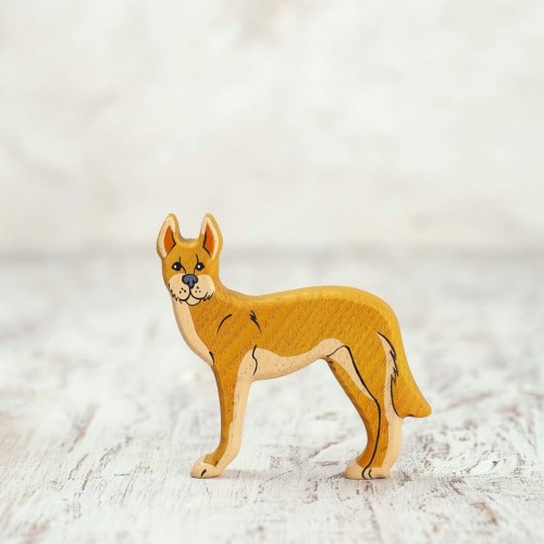 Wooden Toy Dingo Figurine