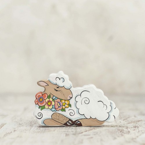 Wooden lamb toy Easter gift