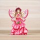 Wooden Pink Fairy figurine